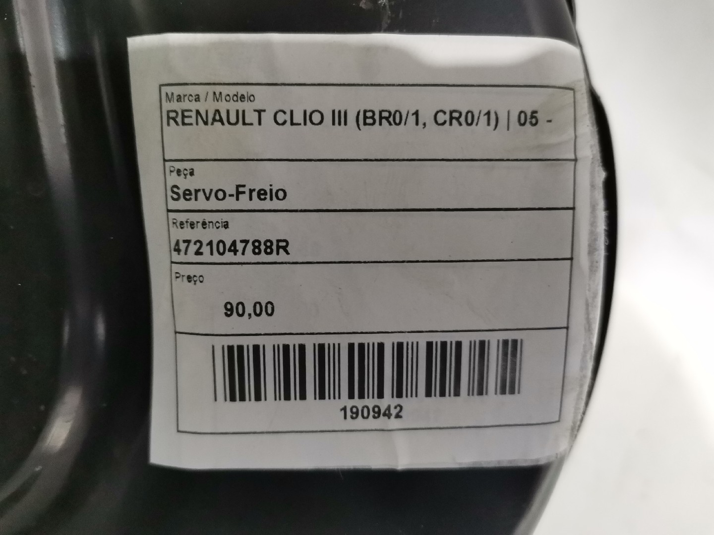 Servo-Freio RENAULT CLIO III (BR0/1, CR0/1) | 05 - 