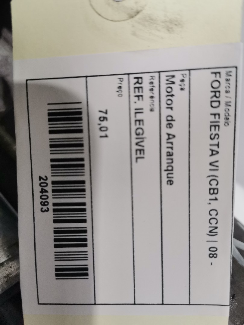 Motor de Arranque FORD FIESTA VI (CB1, CCN) | 08 - 