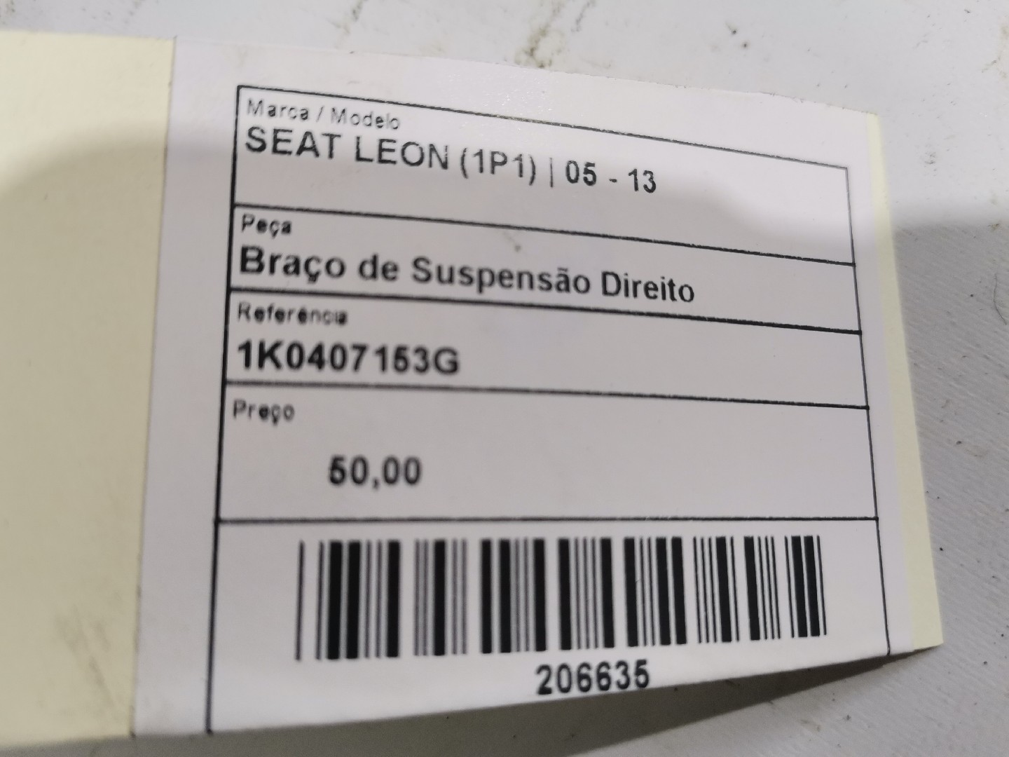 Rear Suspension SEAT LEON (1P1) | 05 - 13