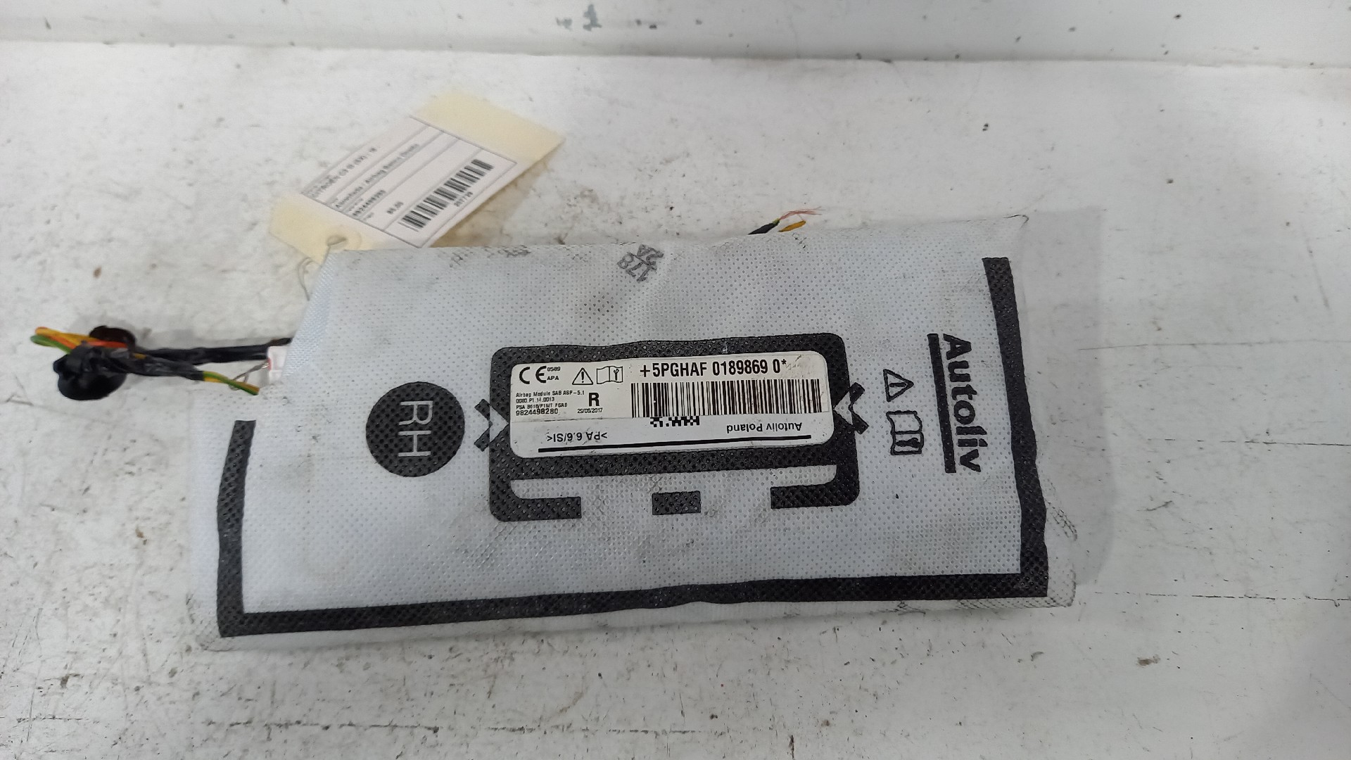 Almofada / Airbag Banco Direito CITROEN C3 III (SX) | 16 - 