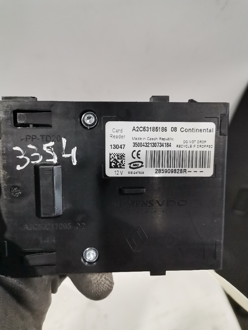 Leitor Chave de ignição RENAULT ZOE (BFM_) | 12 - 