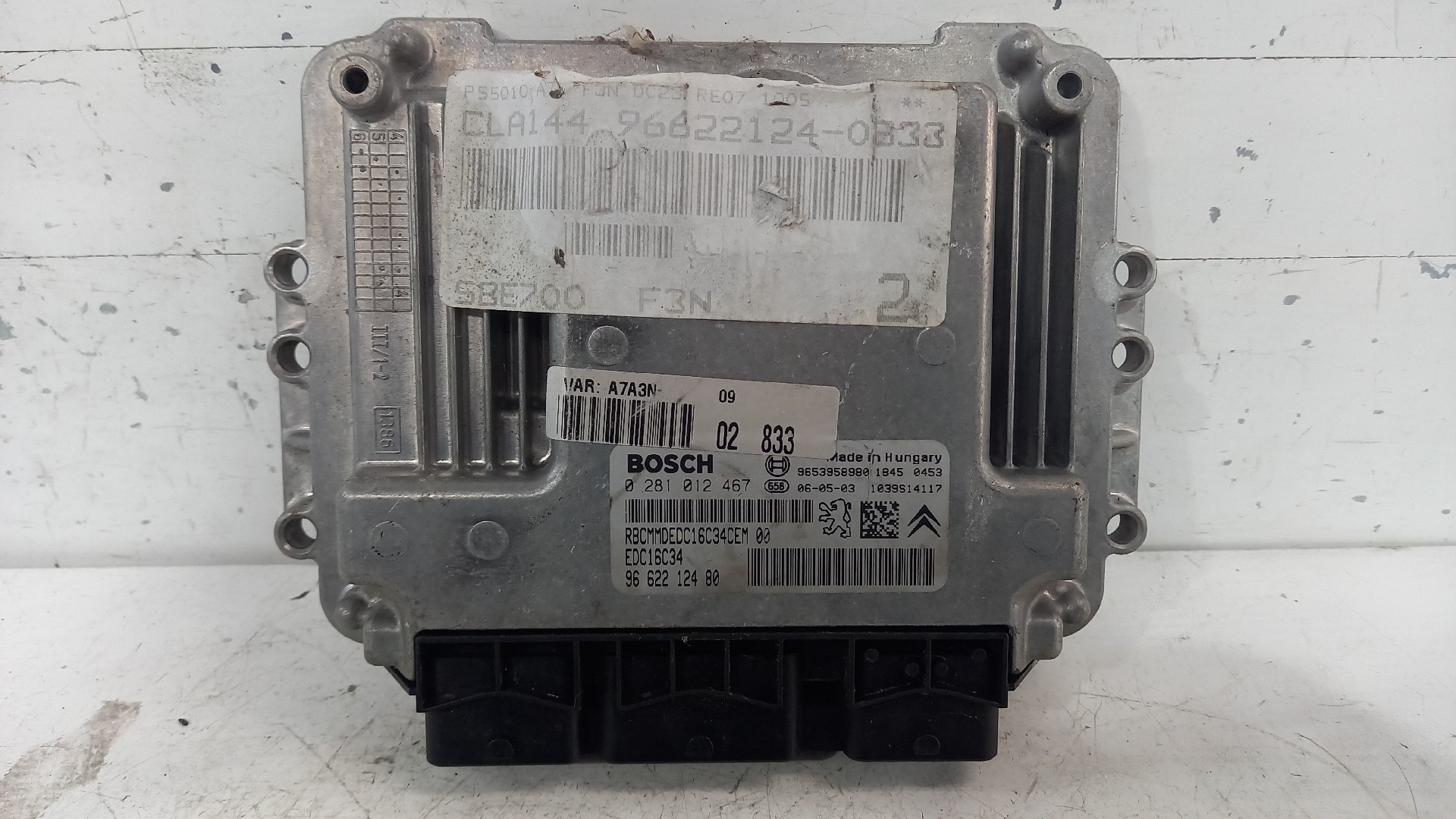 Engine Module PEUGEOT 207 (WA_, WC_) | 06 - 15
