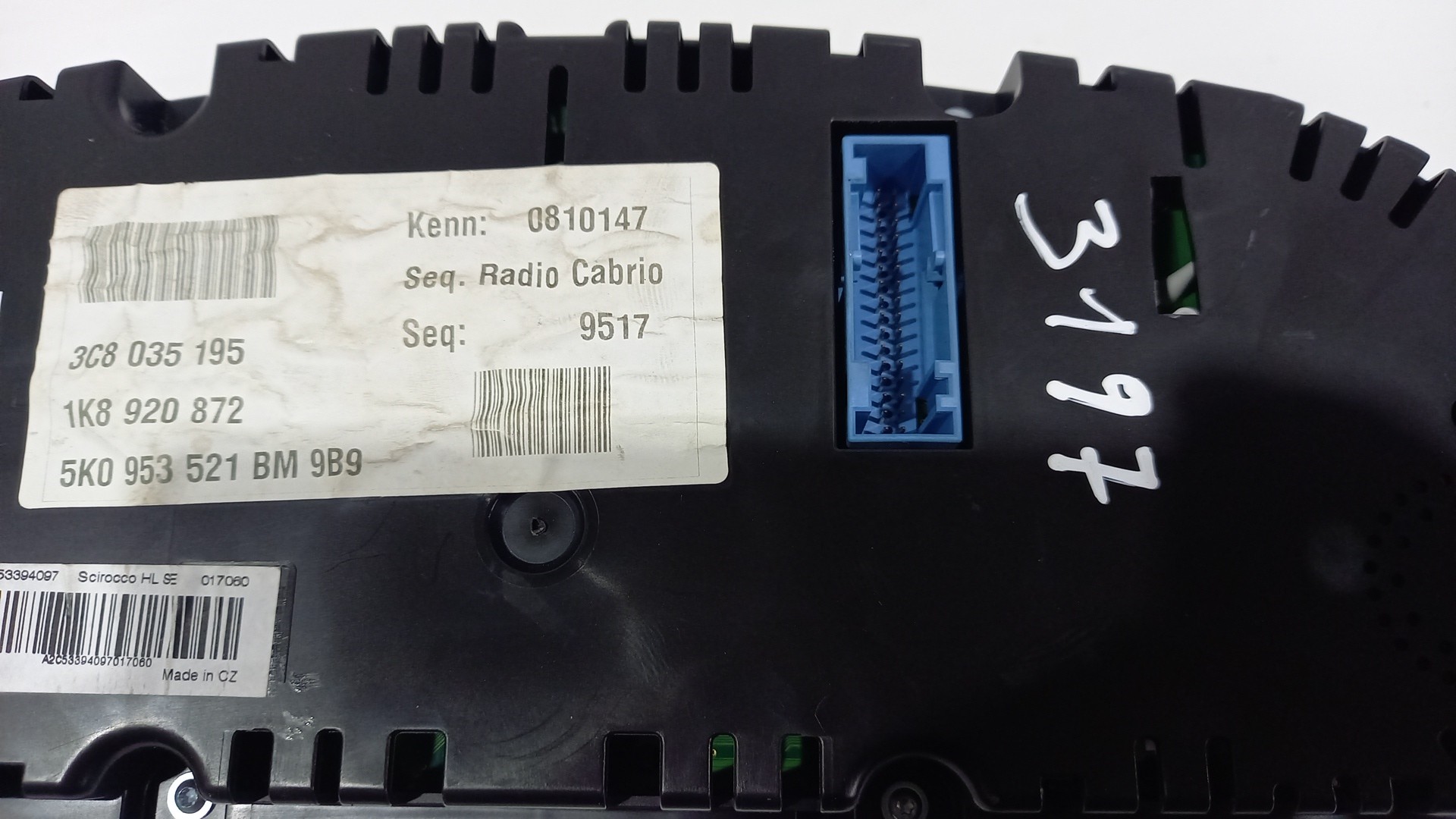 Quadrante VOLKSWAGEN SCIROCCO (137, 138) | 08 - 17 Imagem-1