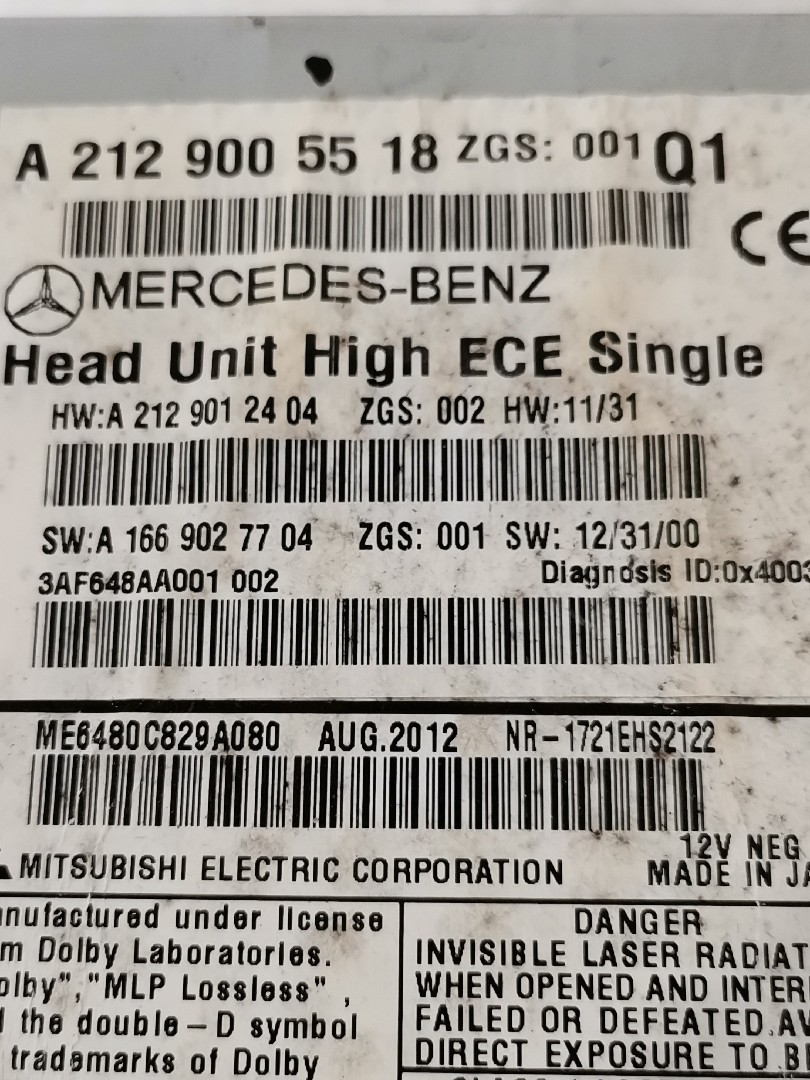 Rádio MERCEDES-BENZ CLS Shooting Brake (X218) | 12 - 17 Imagem-3