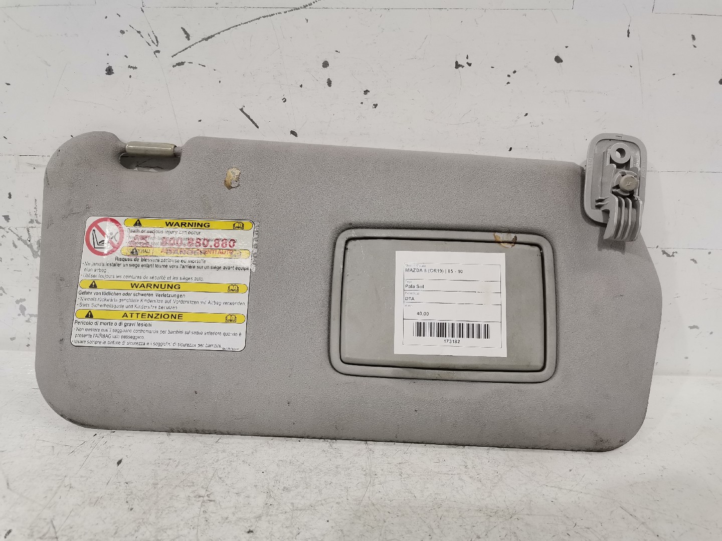 Pala Sol Lado Direito MAZDA 5 (CR19) | 05 - 10