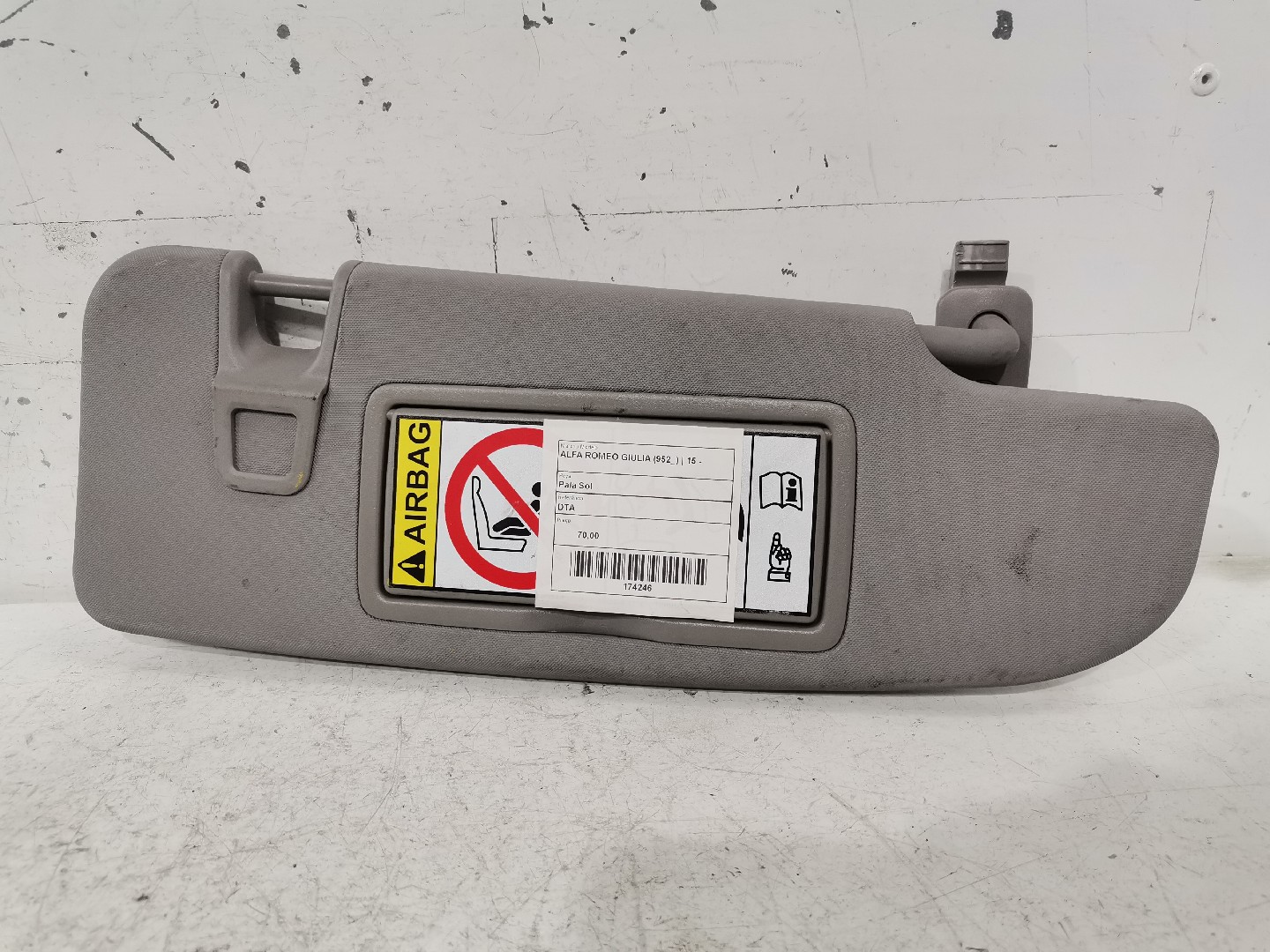Pala Sol Lado Direito ALFA ROMEO GIULIA (952_) | 15 - 