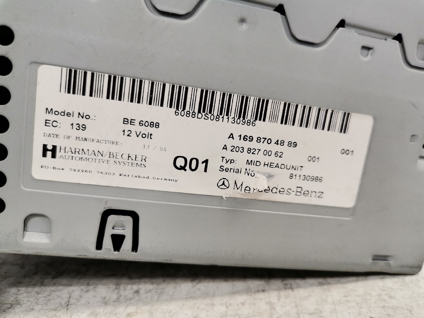 Rádio MERCEDES-BENZ CLK (C209) | 02 - 10 Imagem-3