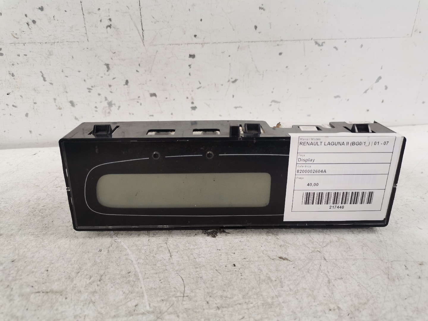 Pantalla Aire Acondicionado RENAULT LAGUNA II (BG0/1_) | 01 - 07