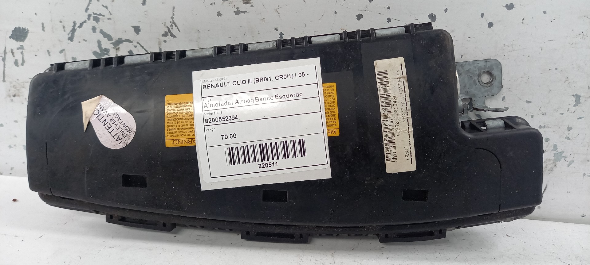 Almofada / Airbag Banco Esquerdo RENAULT CLIO III (BR0/1, CR0/1) | 05 - 