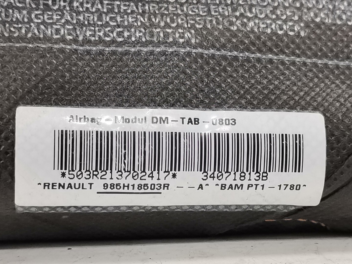 Almofada / Airbag Banco Direito RENAULT CLIO III (BR0/1, CR0/1) | 05 -  Imagem-1