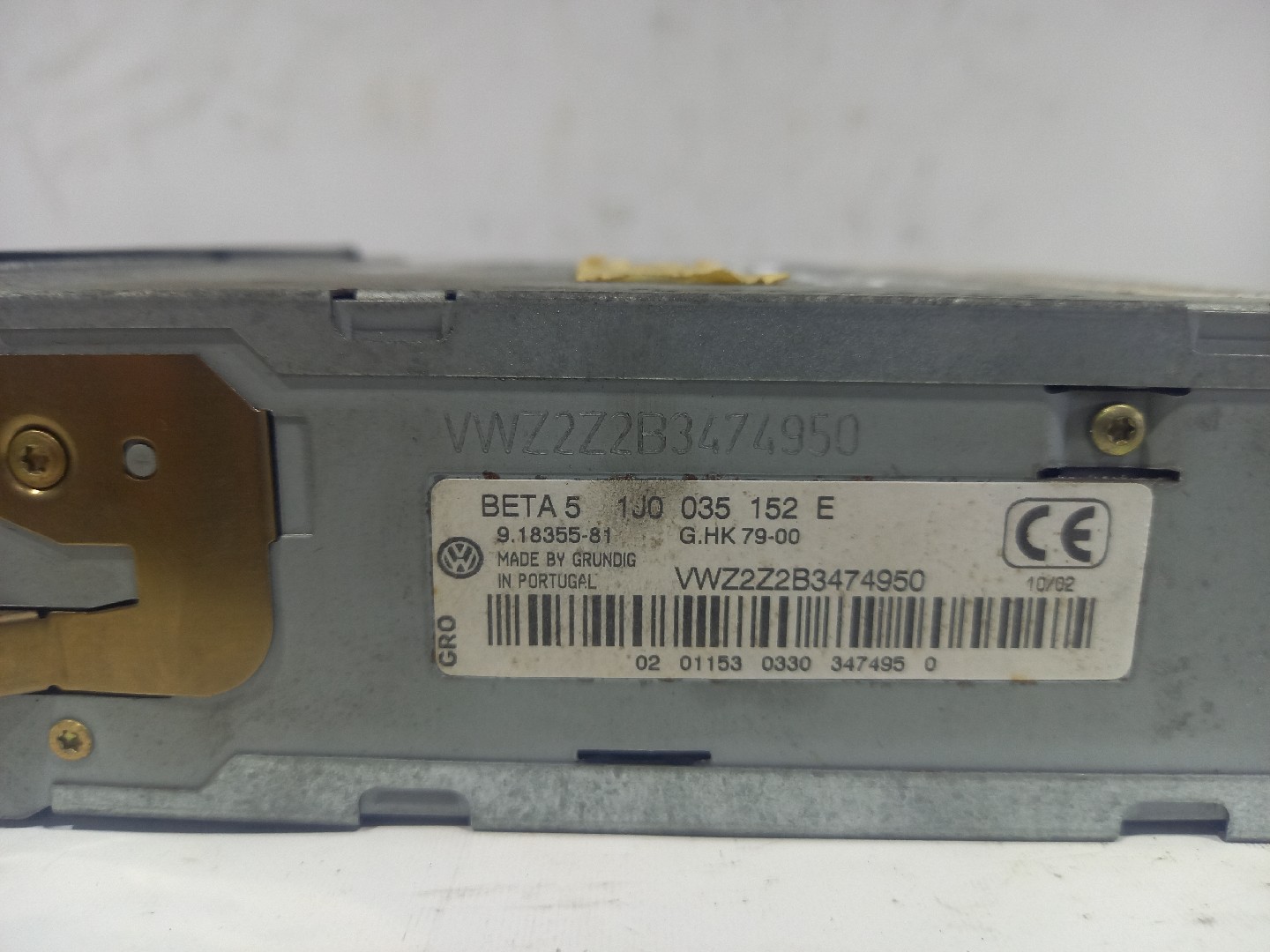 Rádio VOLKSWAGEN POLO (6N2) | 99 - 01 Imagem-2