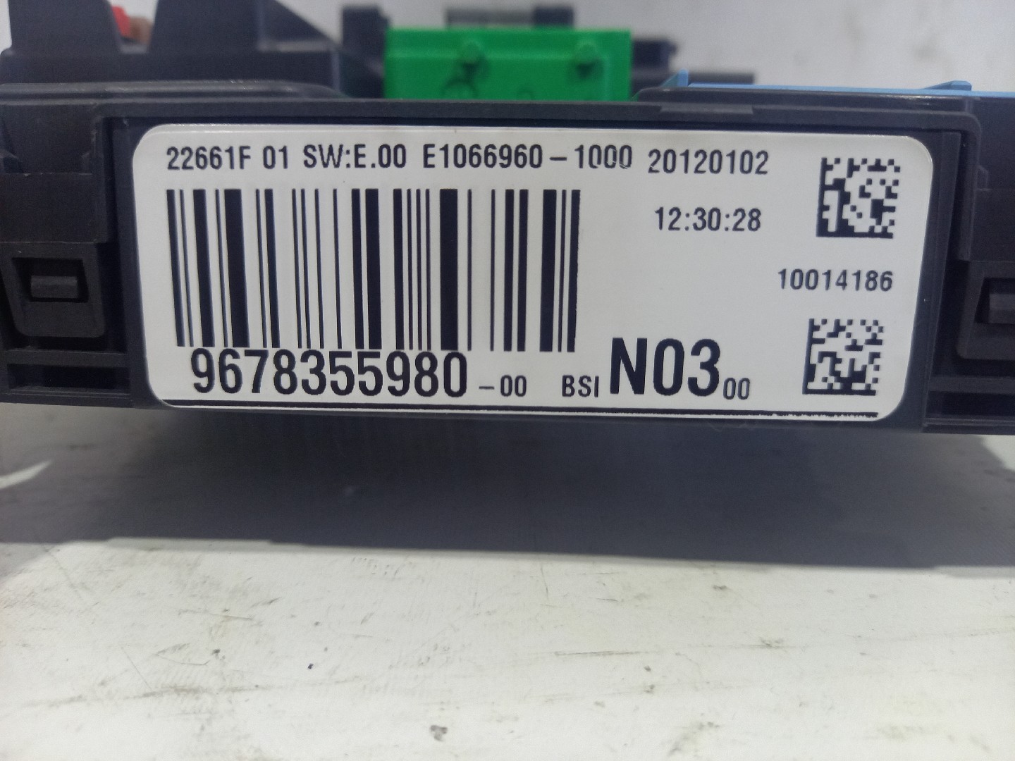 Engine Module PEUGEOT 208 I (CA_, CC_) | 12 - 