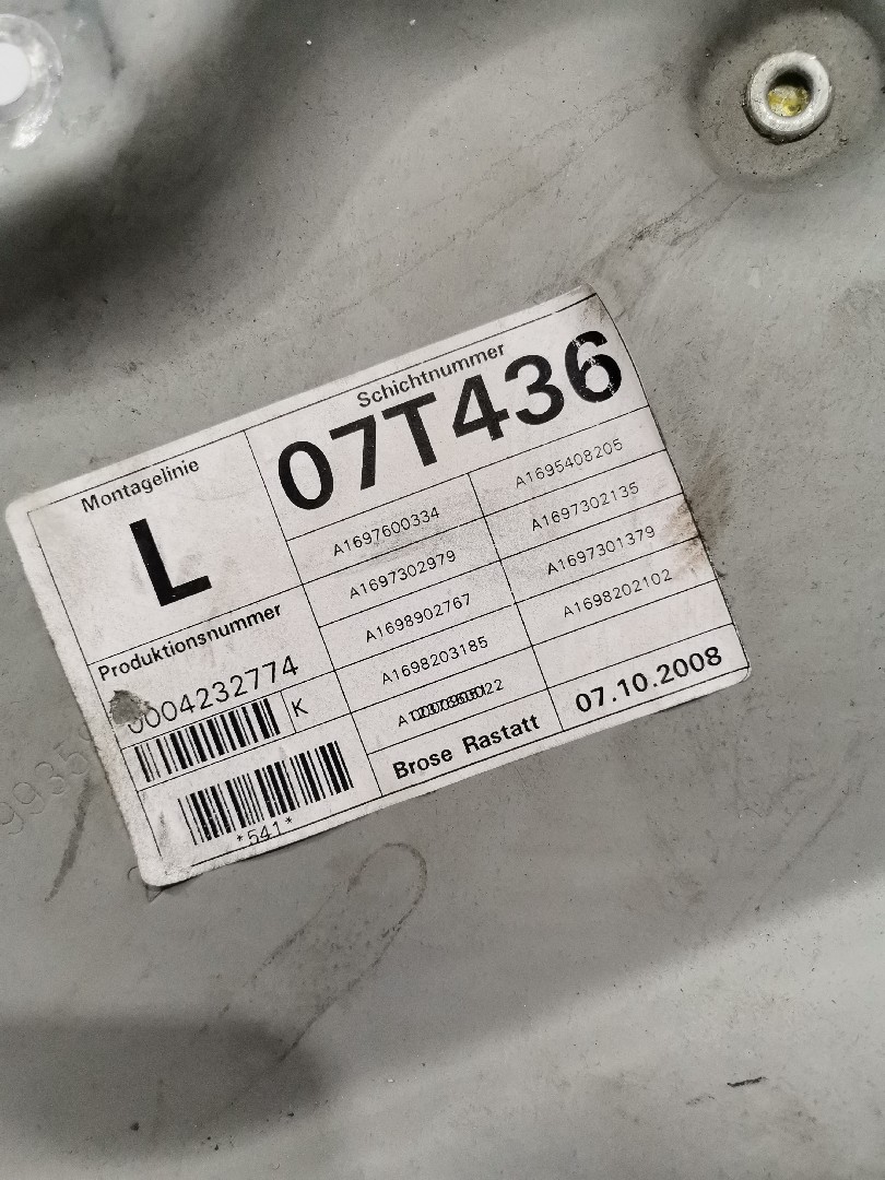 Elevador de Vidro Tras Esquerdo MERCEDES-BENZ A-CLASS (W169) | 04 - 12 Imagem-1