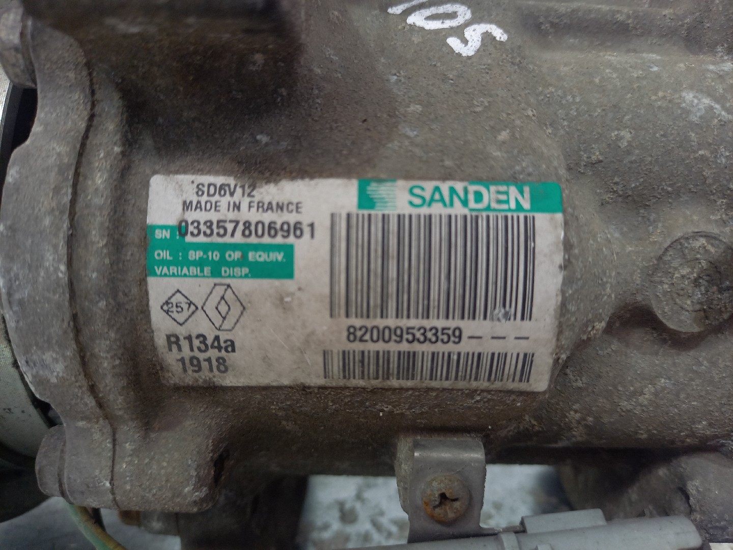 Compressor AC RENAULT CLIO III (BR0/1, CR0/1) | 05 -  Imagem-2