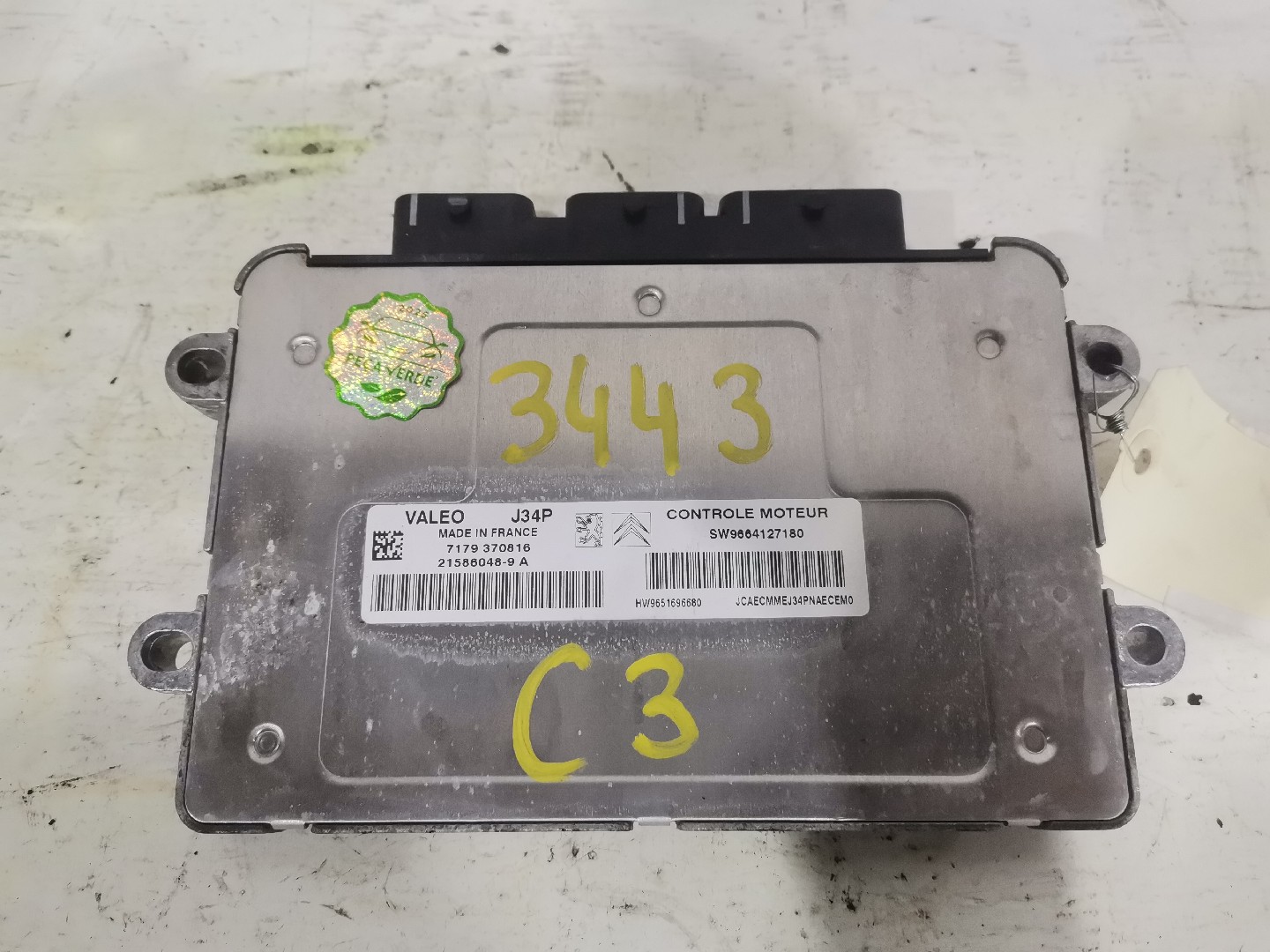 Engine Module CITROEN C3 I (FC_, FN_) | 02 - 