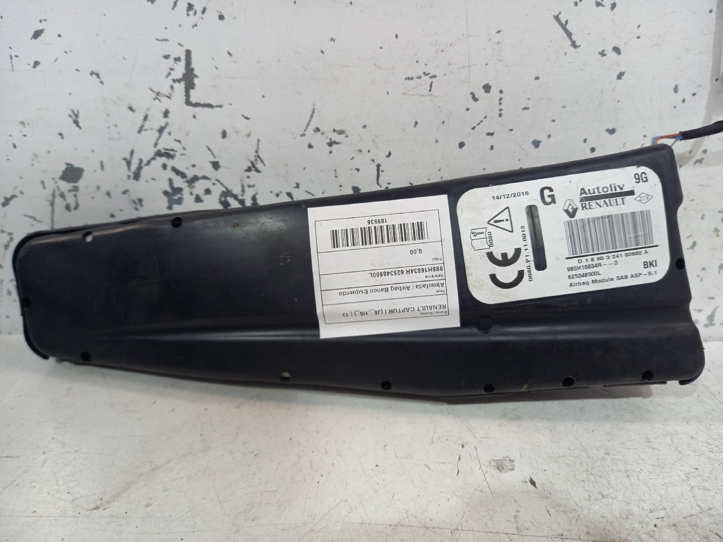 Almofada / Airbag Banco Esquerdo RENAULT CAPTUR I (J5_, H5_) | 13 - 