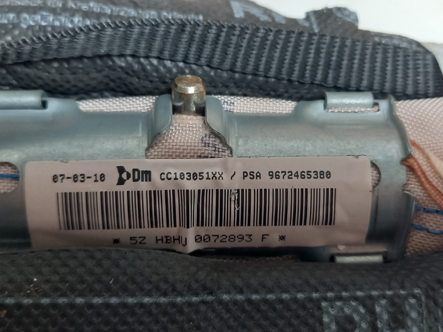 Seat Airbag CITROEN C3 II (SC_) | 09 -  Imagem-2