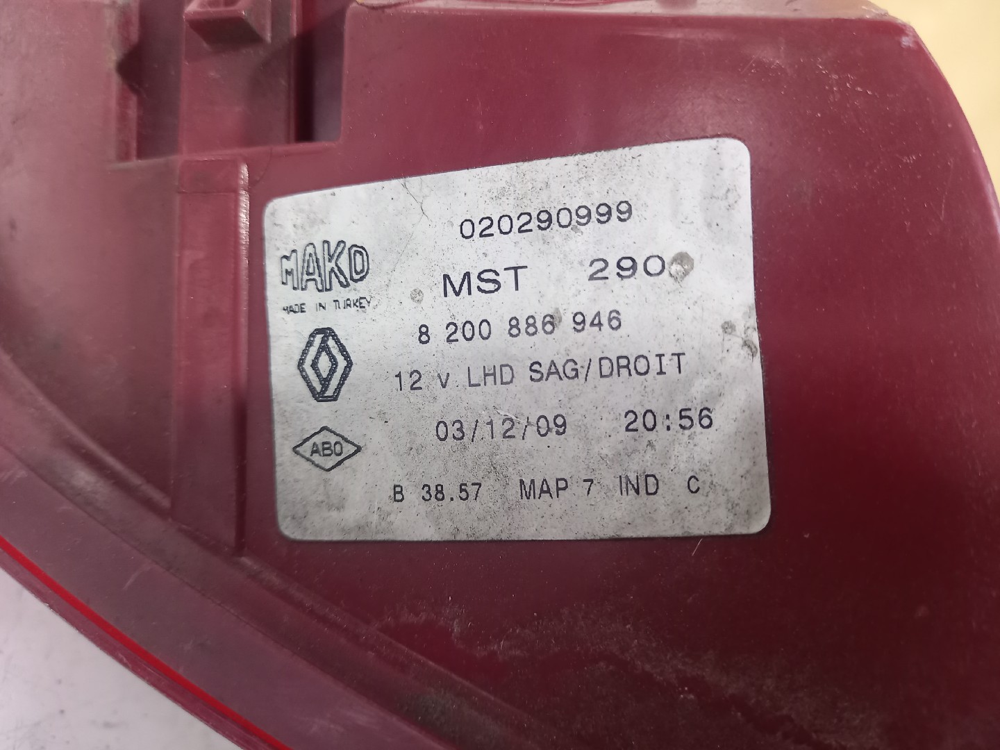 Right Tail Light  RENAULT CLIO III (BR0/1, CR0/1) | 05 -  Imagem-3