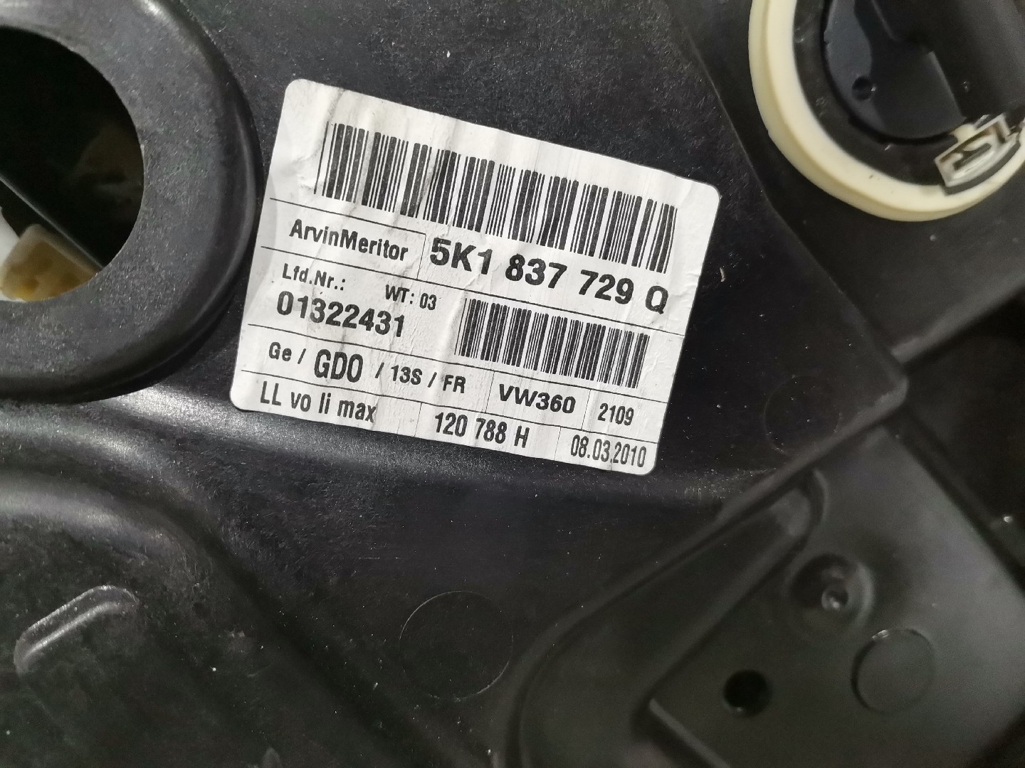 Elevador de Vidro Frente Esquerdo VOLKSWAGEN GOLF VI (5K1) | 08 - 14 Imagem-1