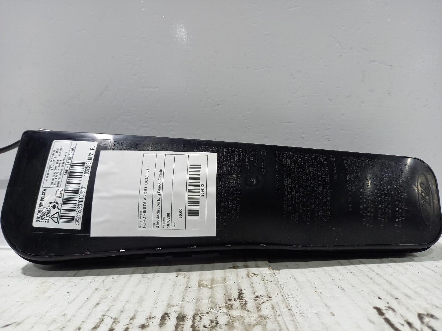 Almofada / Airbag Banco Direito FORD FIESTA VI (CB1, CCN) | 08 - 