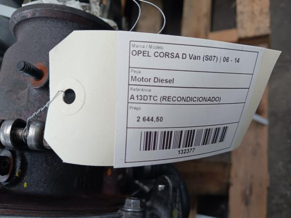 Motor OPEL CORSA D Van (S07) | 06 - 14 Imagem-3