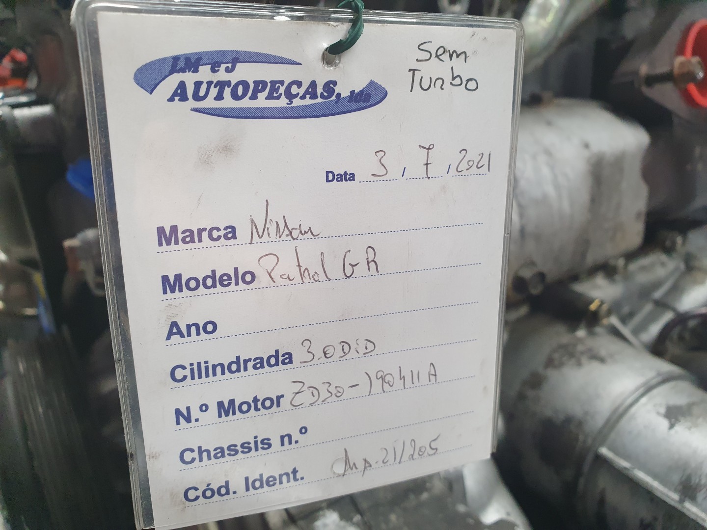 Motor NISSAN PATROL GR V Wagon (Y61) | 97 - 