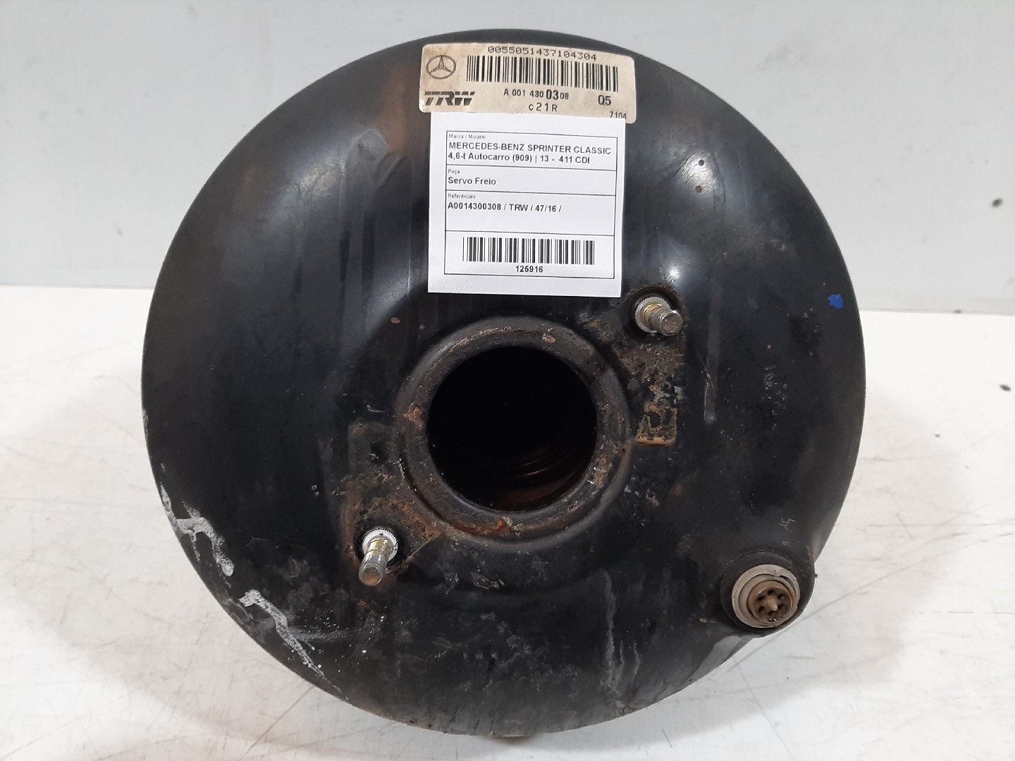 Servo Freio MERCEDES-BENZ SPRINTER CLASSIC 4,6-t Autocarro (909) | 13 - 