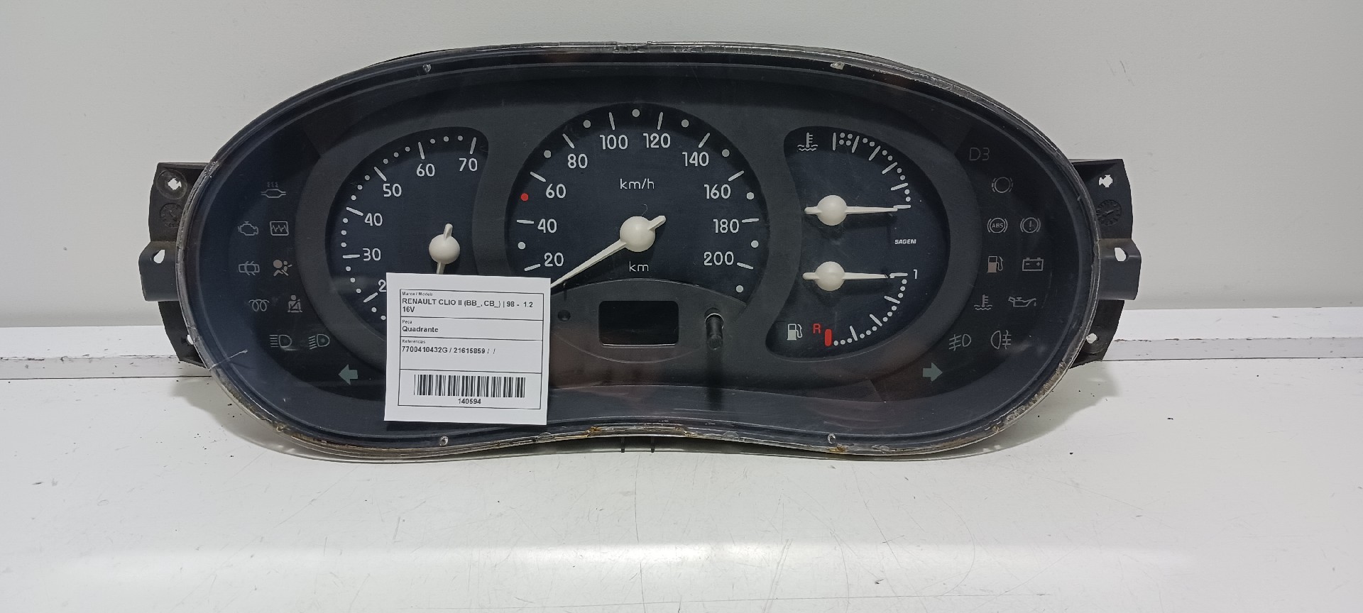 Quadrante RENAULT CLIO II (BB_, CB_) | 98 - 