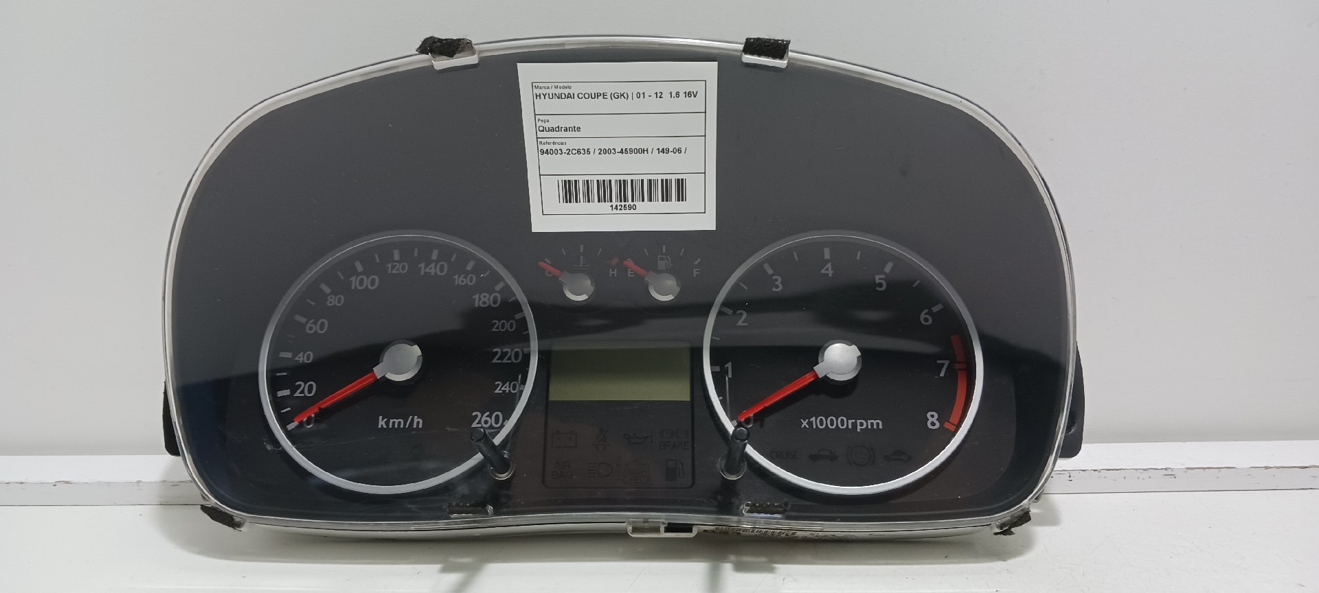 Quadrante HYUNDAI COUPE (GK) | 01 - 12