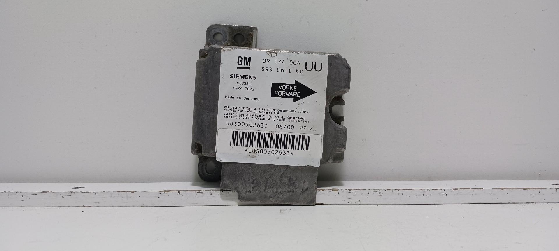 Centralina de Airbags OPEL ASTRA G Combi (T98) | 98 - 04