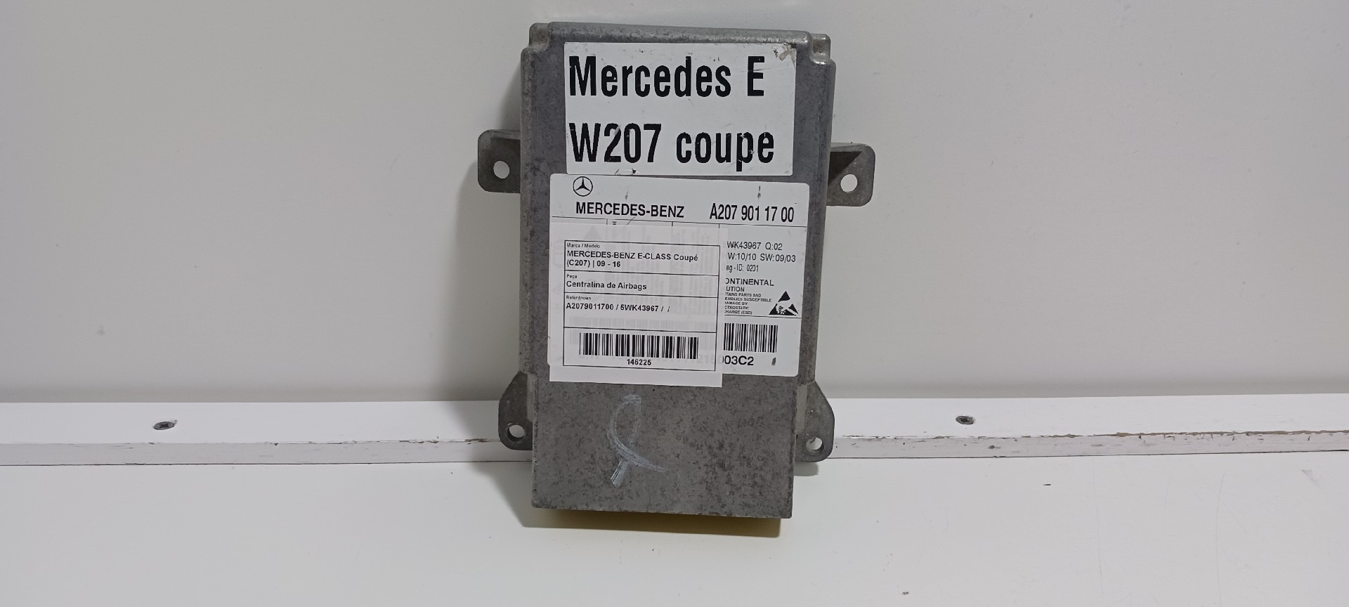 Centralina de Airbags MERCEDES-BENZ E-CLASS Coupé (C207) | 09 - 16