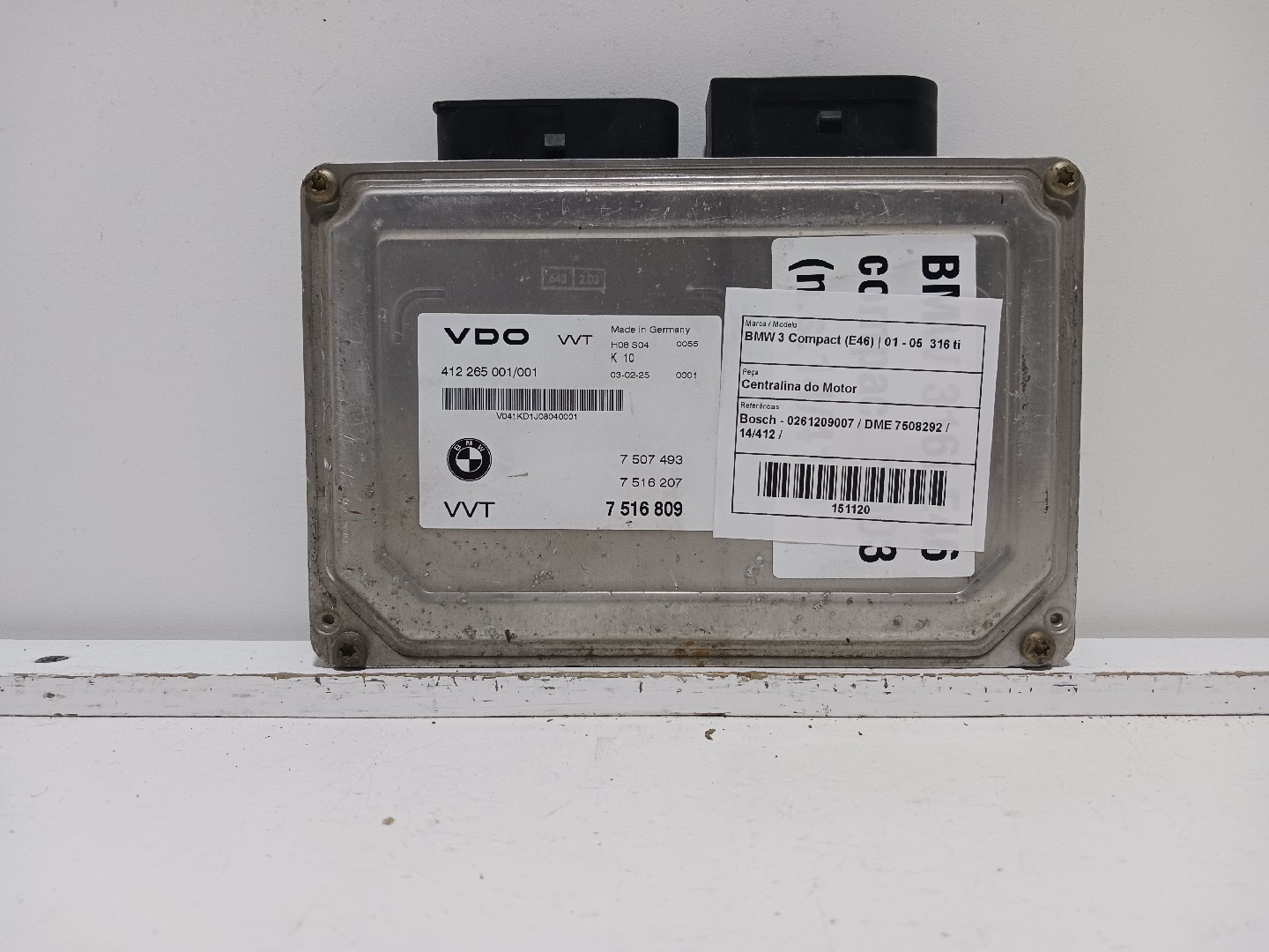 Centralina do Motor BMW 3 Compact (E46) | 01 - 05