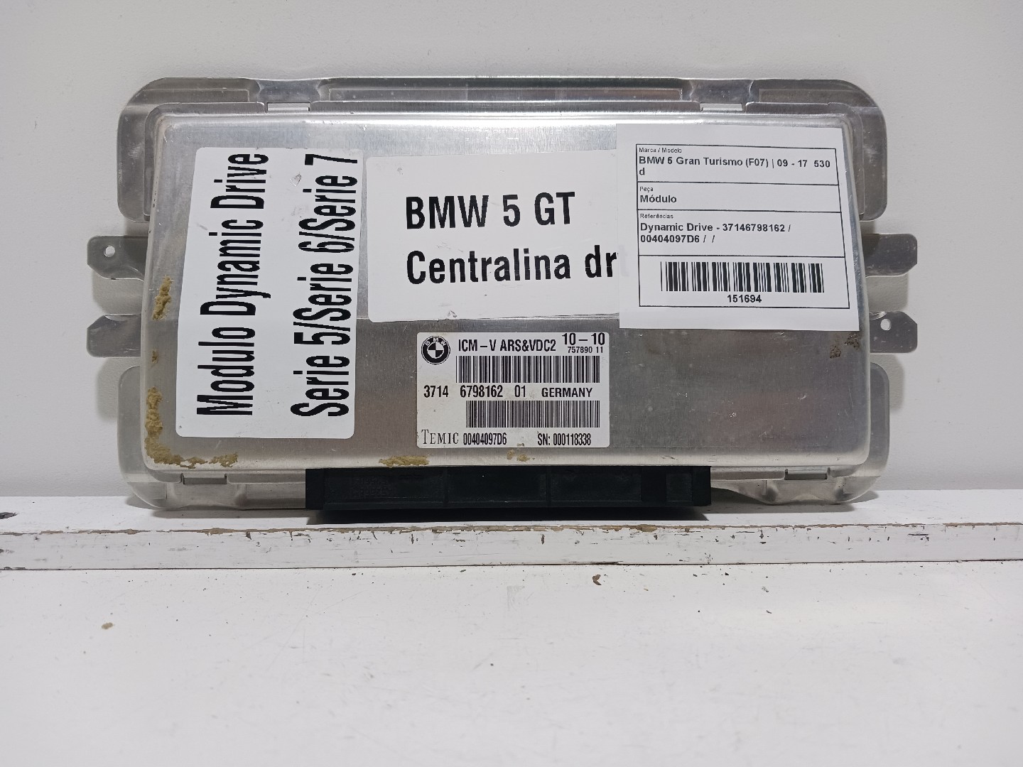 Módulo BMW 5 Gran Turismo (F07) | 09 - 17