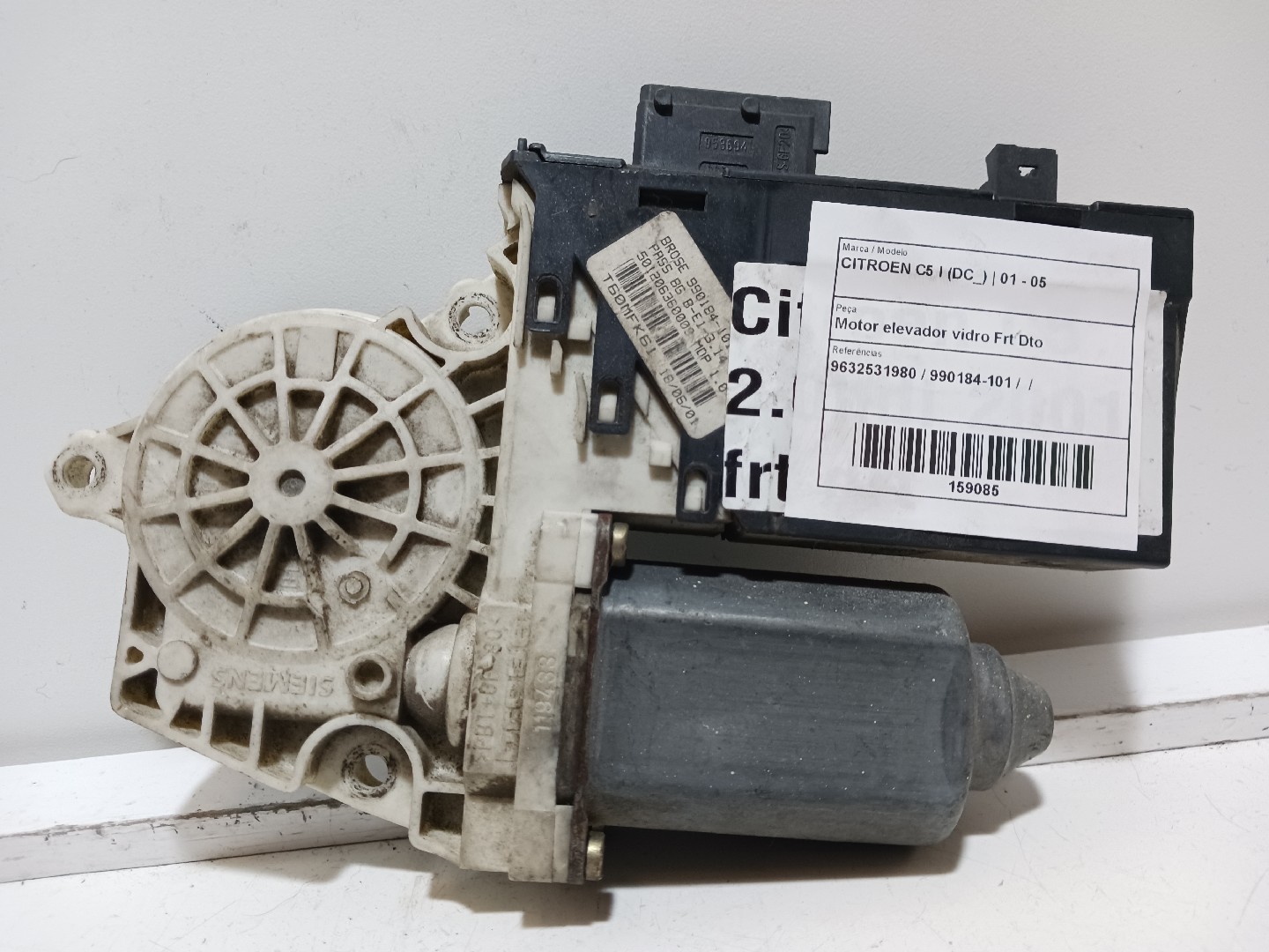 Motor elevador vidro Frt Dto  CITROEN C5 I (DC_) | 01 - 05