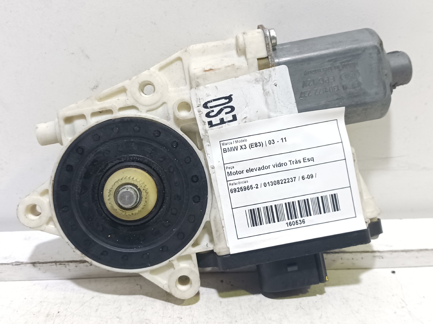 Motor elevador vidro Trás Esq BMW X3 (E83) | 03 - 11
