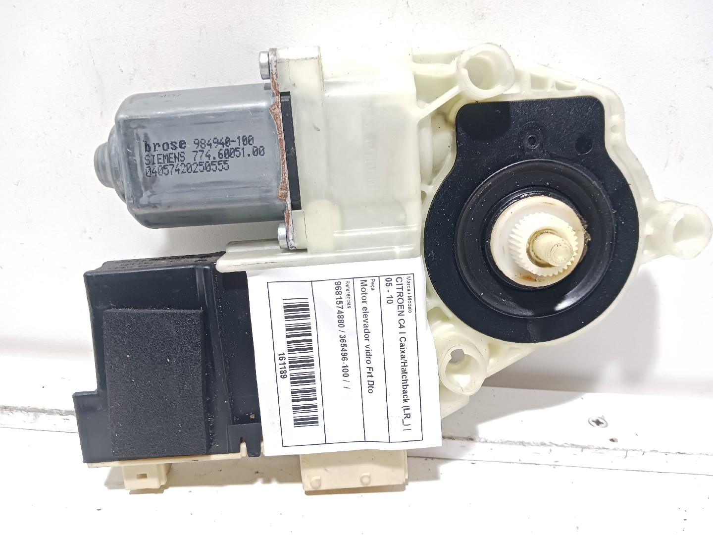 Motor elevador vidro Frt Dto  CITROEN C4 I Caixa/Hatchback (LR_) | 05 - 10