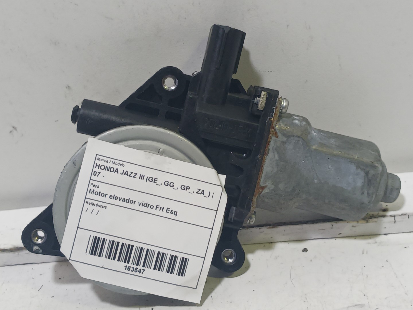 Motor elevador vidro Frt Esq HONDA JAZZ III (GE_, GG_, GP_, ZA_) | 07 - 