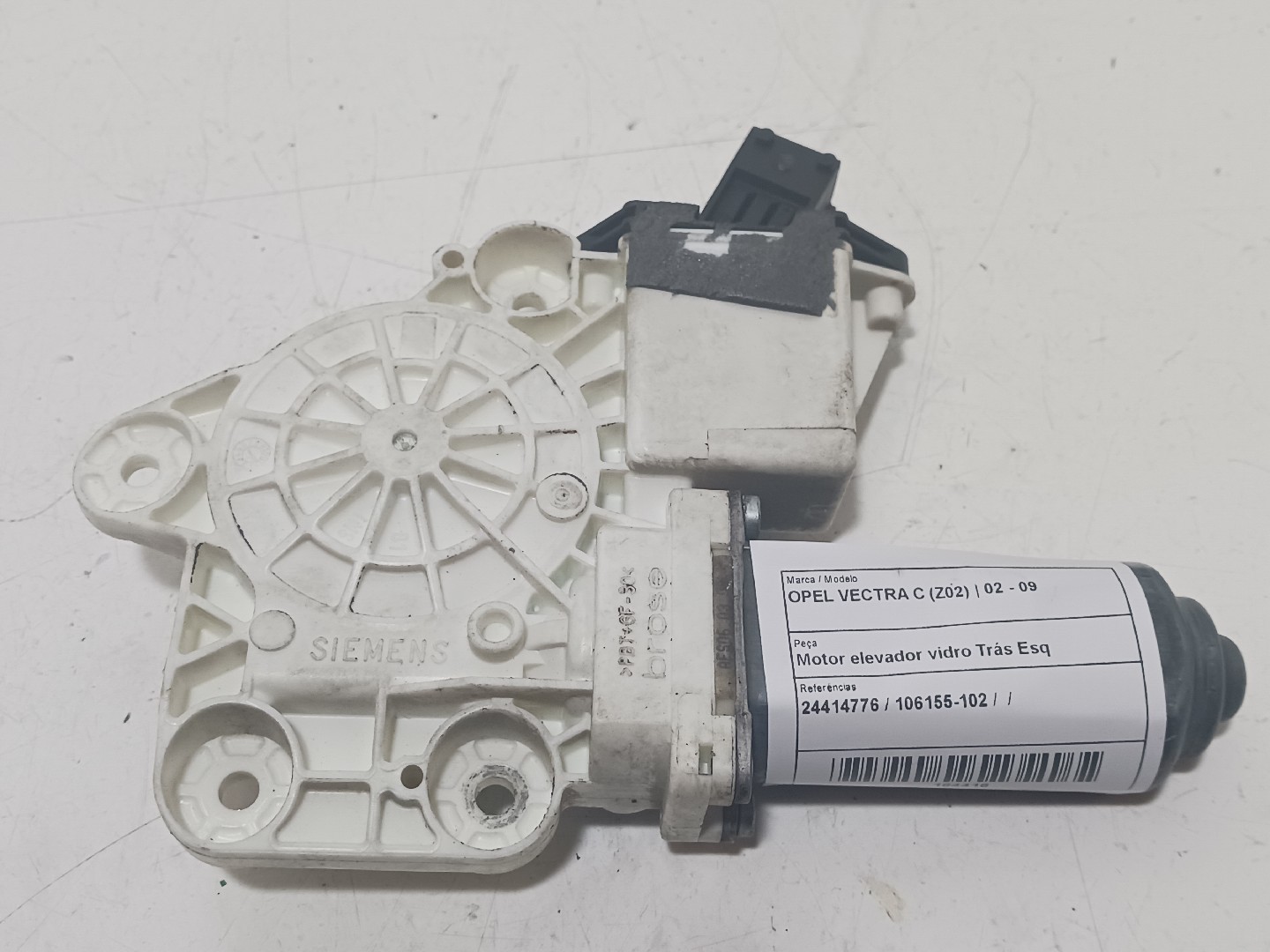 Motor elevador vidro Trás Esq OPEL VECTRA C (Z02) | 02 - 09