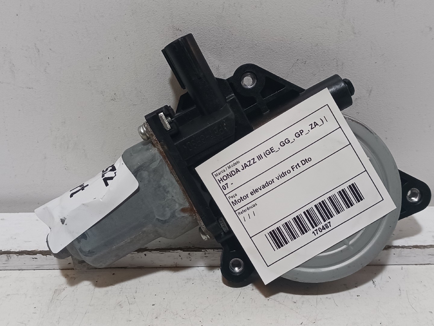 Motor elevador vidro Frt Dto  HONDA JAZZ III (GE_, GG_, GP_, ZA_) | 07 - 