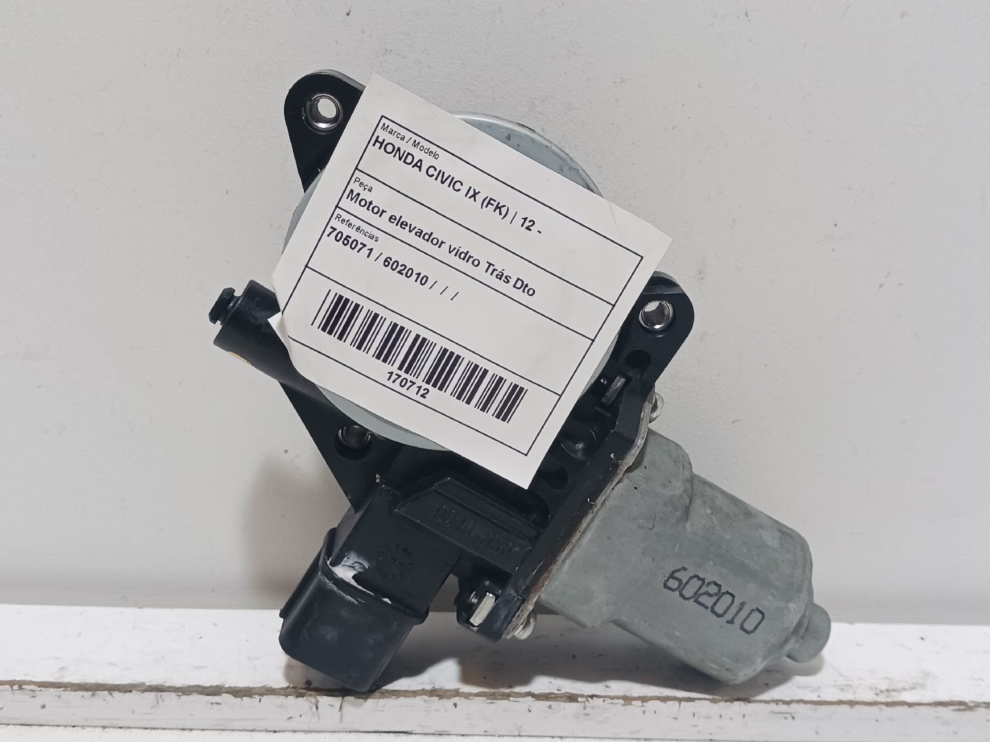 Motor elevador vidro Trás Dto HONDA CIVIC IX (FK) | 12 - 