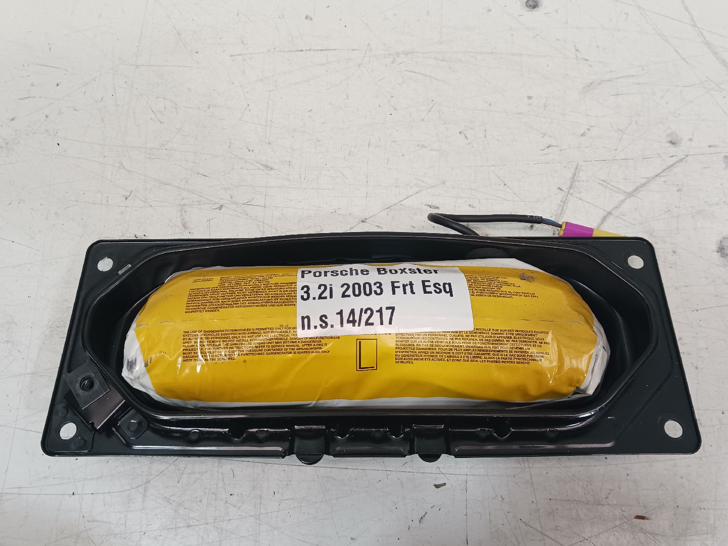 Airbag de Porta Frt Esq PORSCHE BOXSTER (986) | 96 - 04