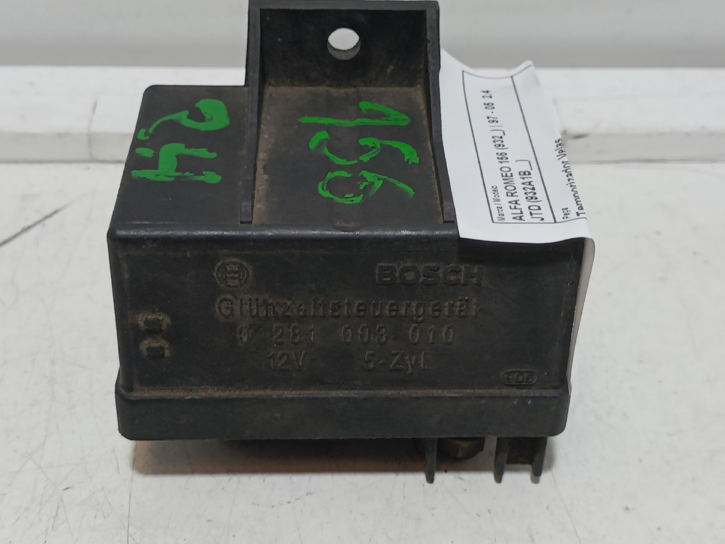Temporizador Velas ALFA ROMEO 156 (932_) | 97 - 05