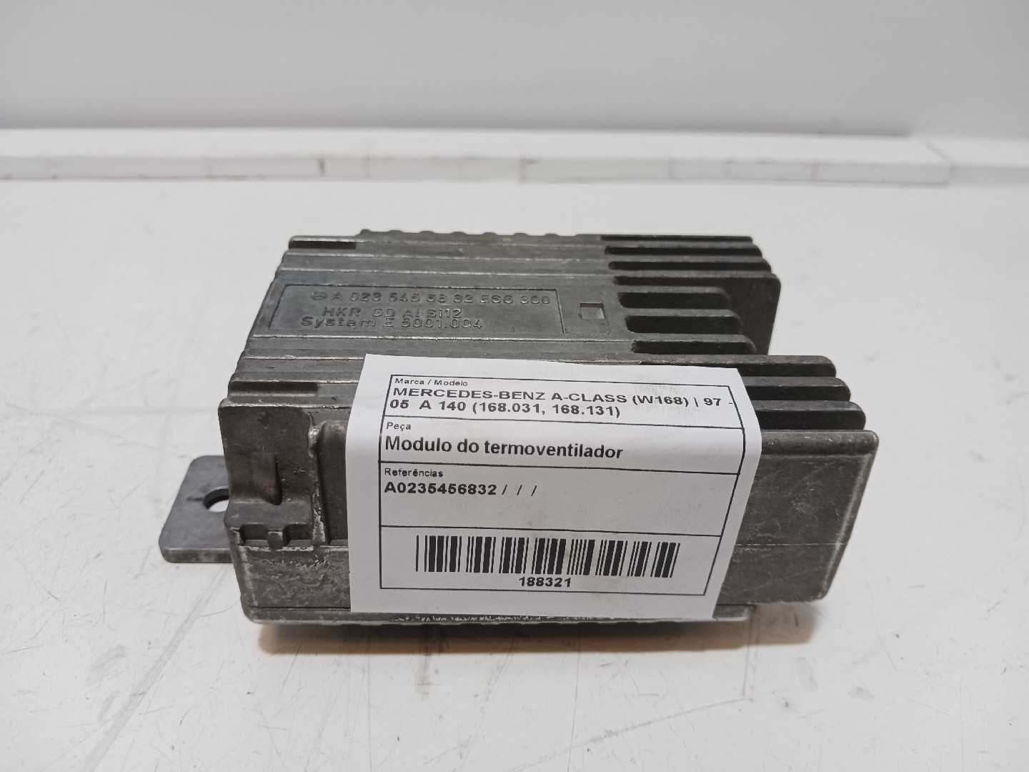 Modulo do termoventilador MERCEDES-BENZ A-CLASS (W168) | 97 - 05