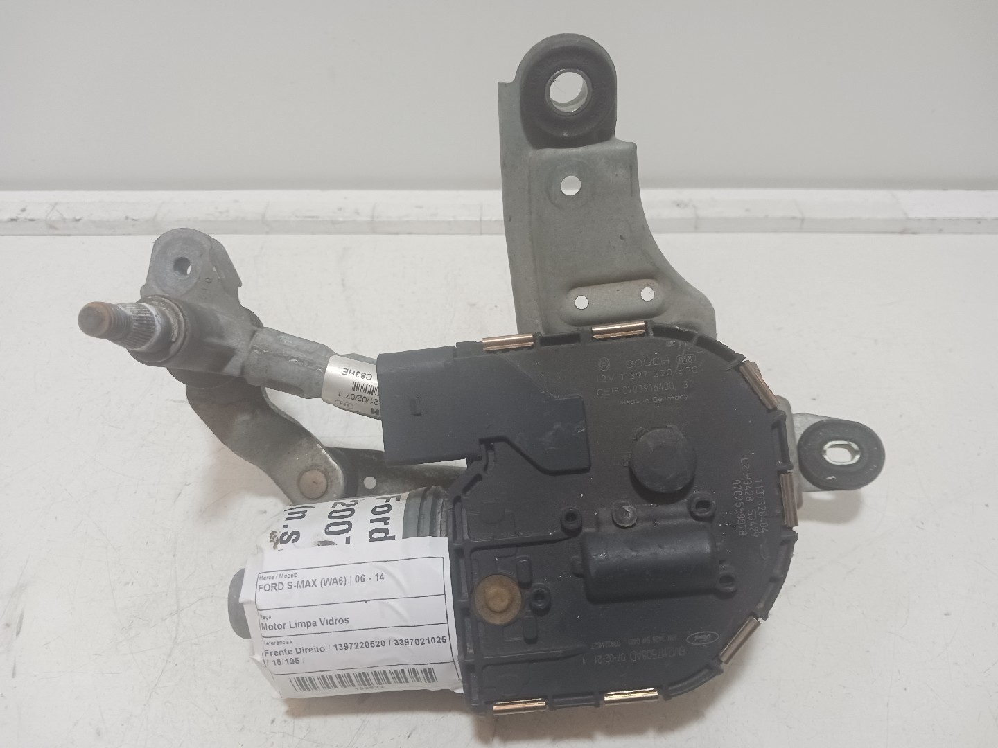 Motor Limpa Vidros FORD S-MAX (WA6) | 06 - 14