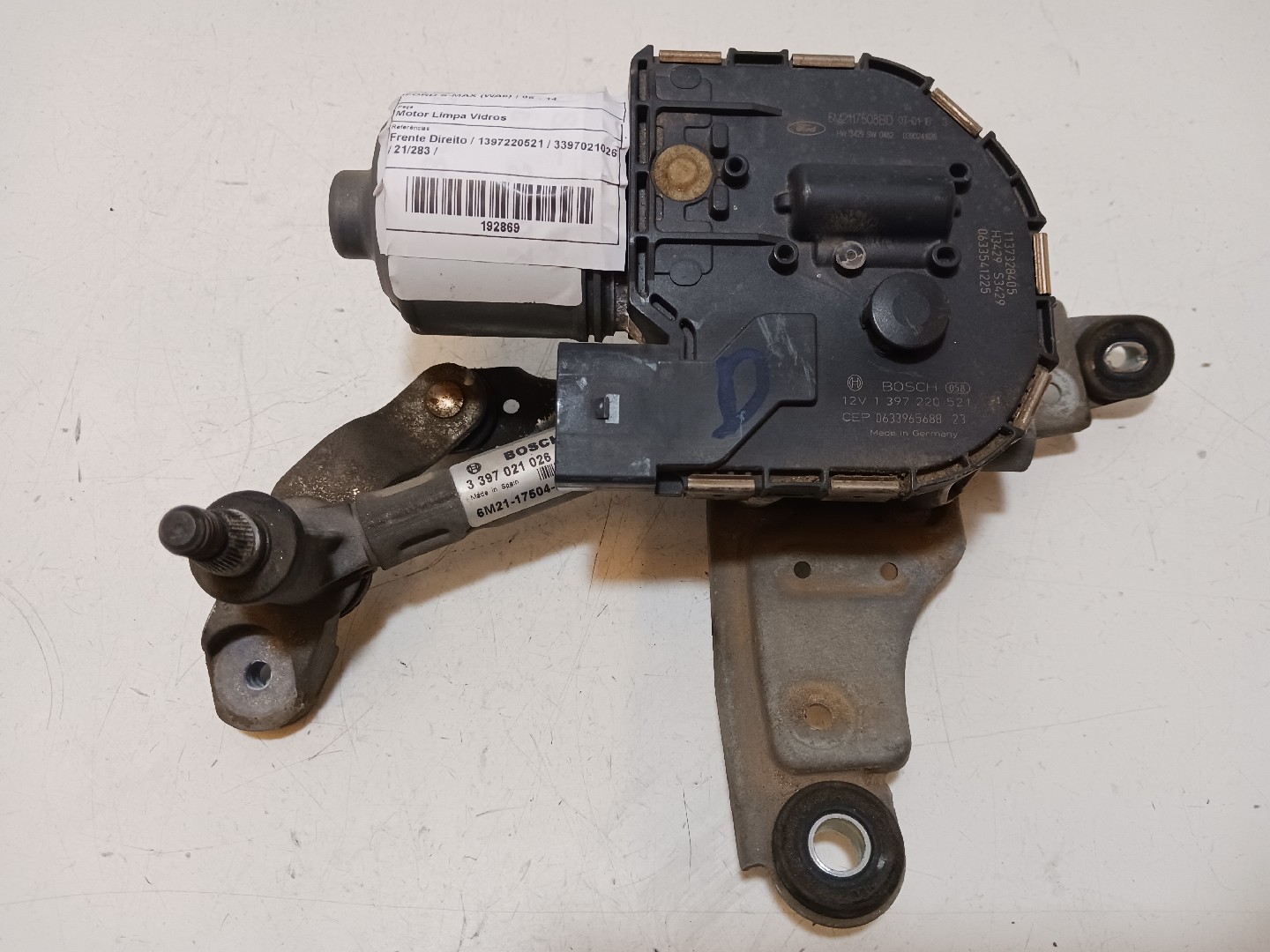 Motor Limpa Vidros FORD S-MAX (WA6) | 06 - 14