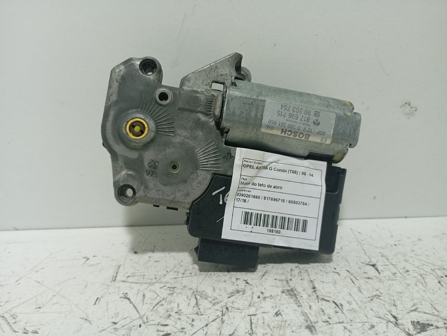 Motor do teto de abrir  OPEL ASTRA G Combi (T98) | 98 - 04