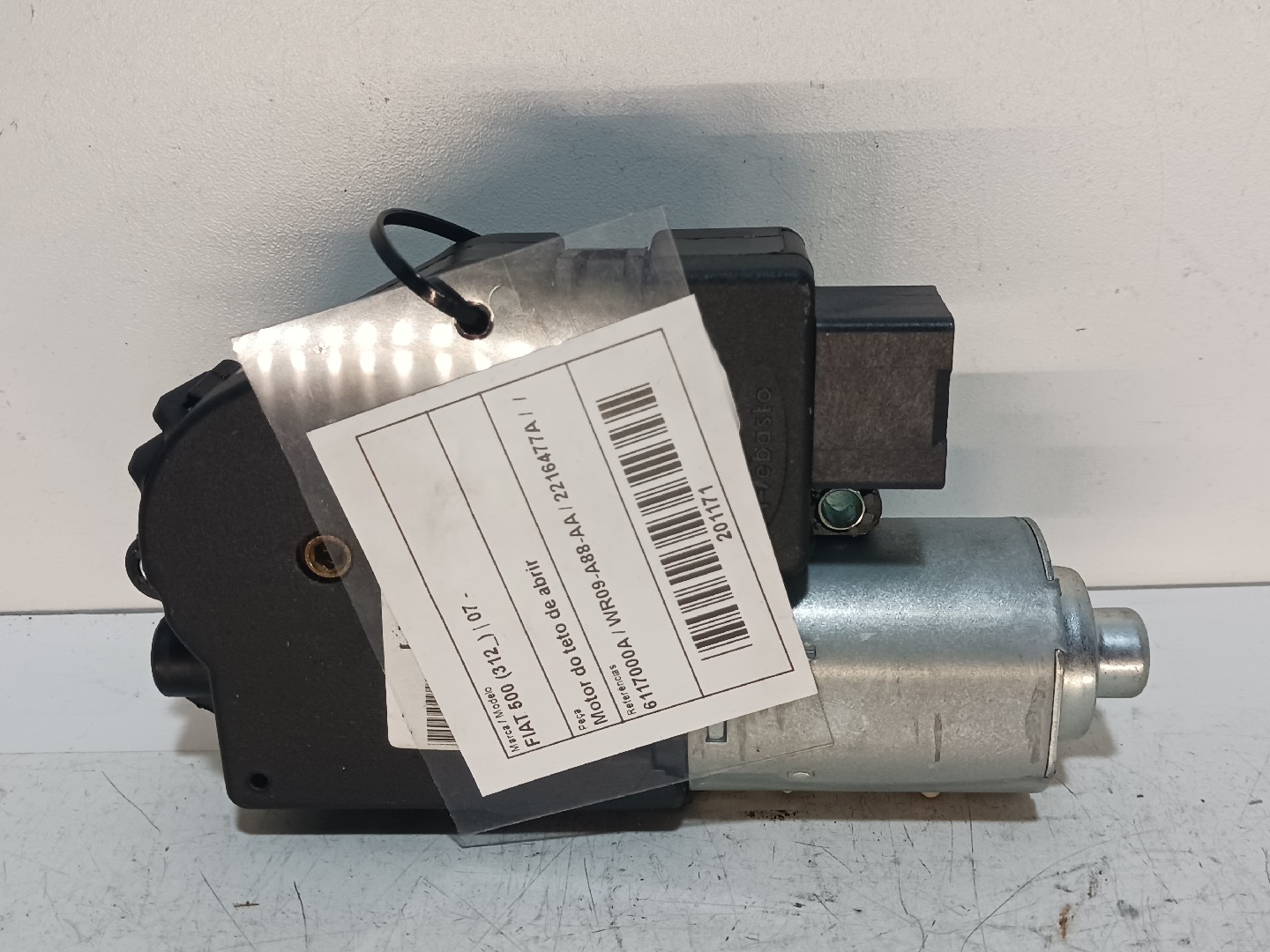 Motor do teto de abrir  FIAT 500 (312_) | 07 - 