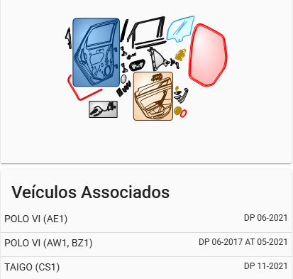 Porta Trás Esq VOLKSWAGEN POLO (AW1, BZ1) | 17 -  Imagem-4