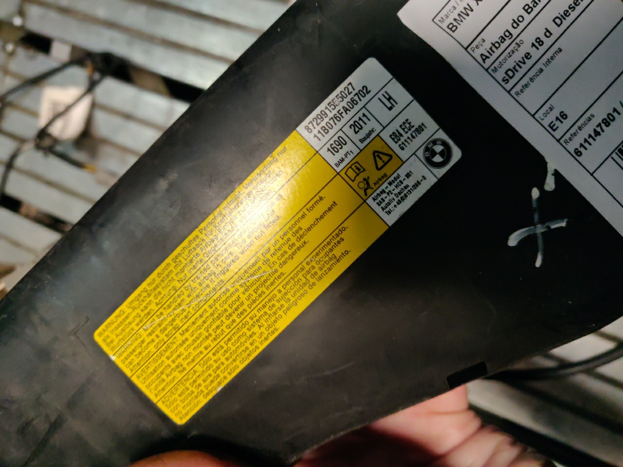 Airbag do Banco Frente Esquerdo BMW X1 (E84) | 09 - 15 Imagem-1