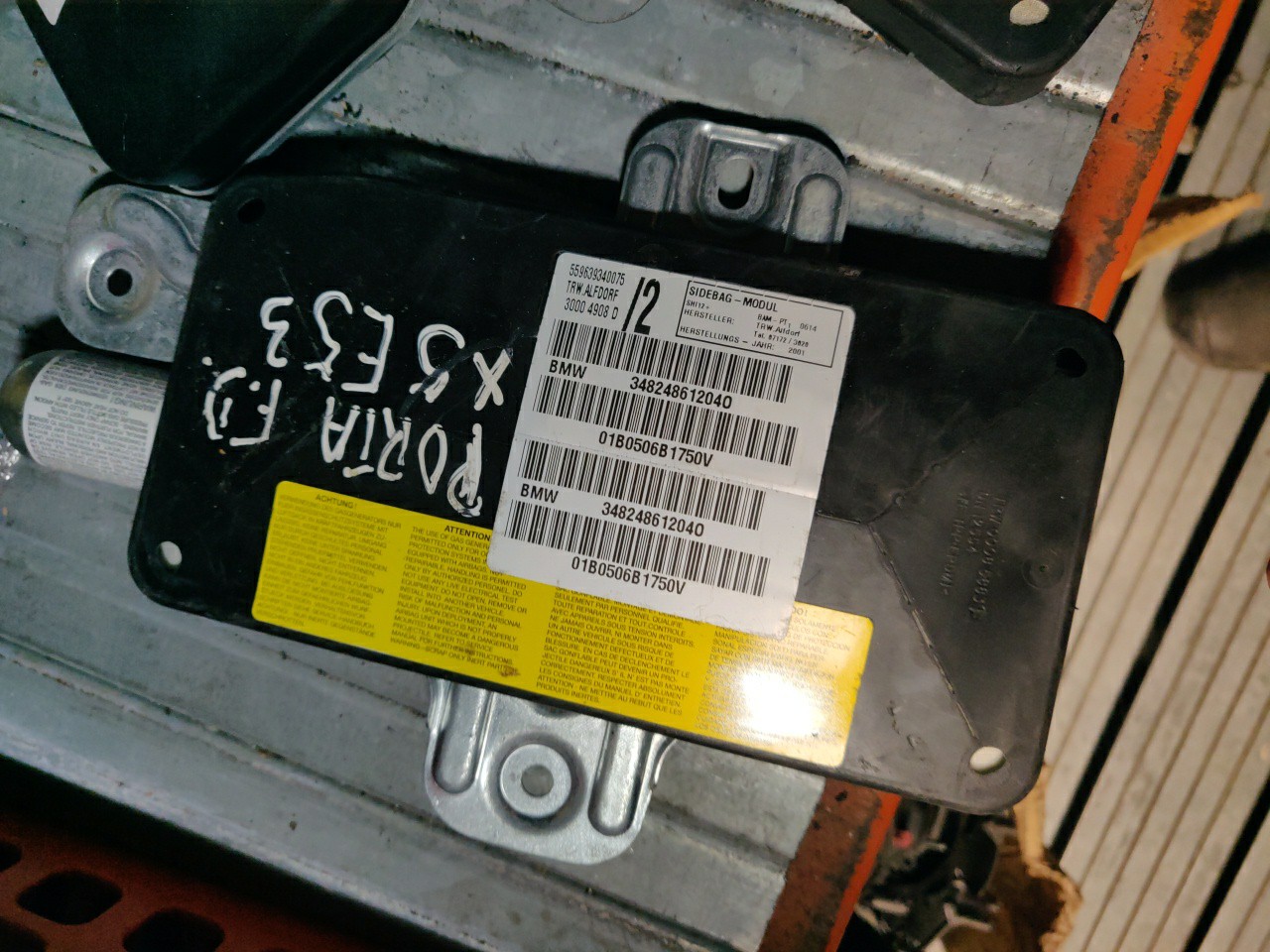 Airbag da Porta Frente Direita BMW X5 (E53) | 00 - 06